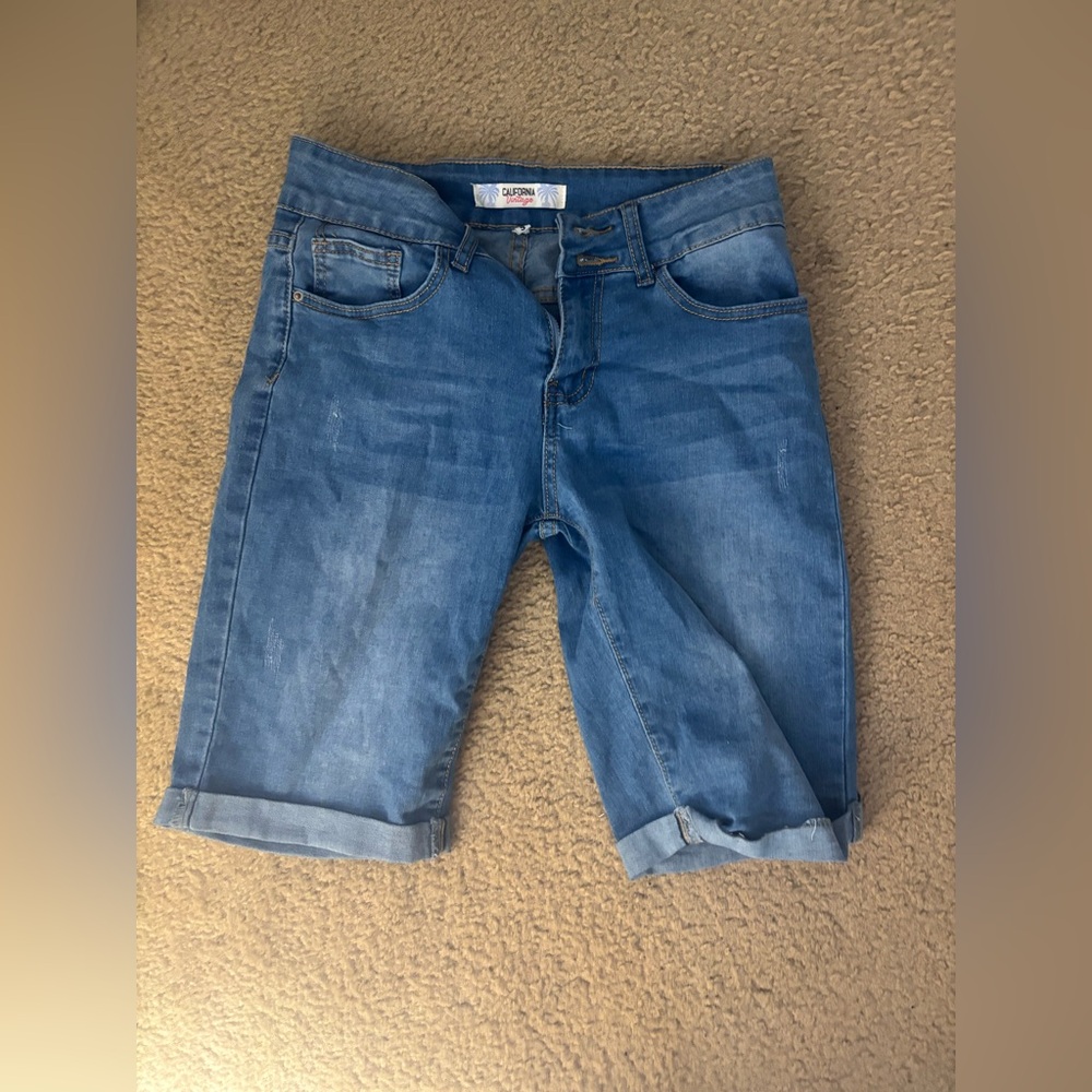 Blue Denim Shorts